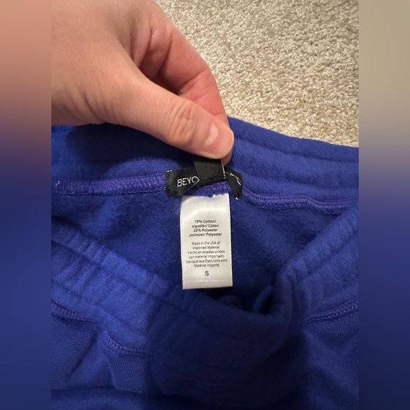 NWT Beyond Yoga WFH Fleece Sweatpant Sapphire Blue Size S - Picture 13 of 16